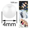 thumbnail image 4 of HOMYL 3xImitation Pearl Beads Spacer Beads for Jewelry Making White 4mm 1000pcs, 4 of 8