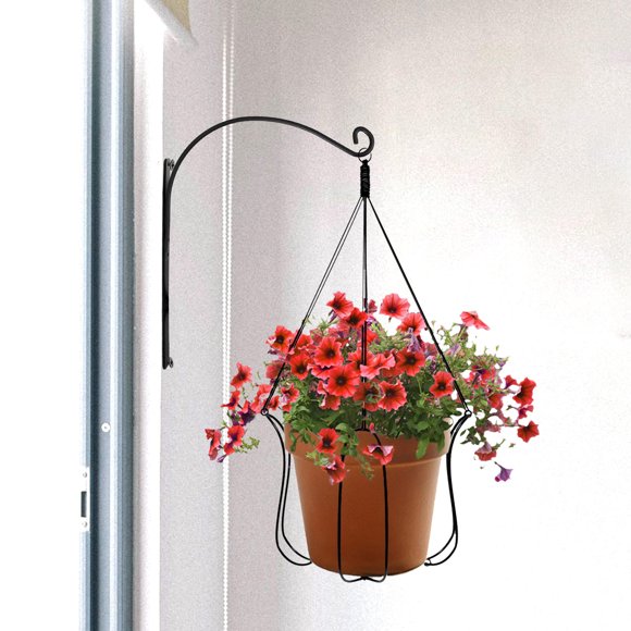 CIMAXIC 2Ud Para Plantas De Pared En Hierro Negro Para Uso Interior Y Exterior Multifuncional