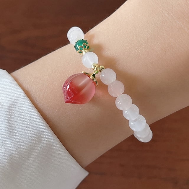 Bonitas y creativas pulseras coloridas con cuentas de corazón y estrella para mujer, pulsera con melodía de dibujos animados Kuromi Hello Kitty Bestie, joyería