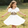 thumbnail image 4 of Girls Renaissance Corset Dress Puff Sleeve Peasant Medieval Dresses Ruffle Cute Elegant Party Outfits White, Size 8 Y, 4 of 7