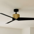 thumbnail image 5 of 330130NBR Kichler Lighting Almere - 3 Blade Ceiling Fan In Modern Style-12.8 Inches Tall and 56 Inches Wide-Brushed Natural Brass Finish-Satin Black, 5 of 7