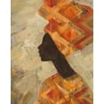 thumbnail image 2 of Hristova, Albena 12x14 Black Ornate Wood Framed with Double Matting Museum Art Print Titled - African Beauty II, 2 of 4