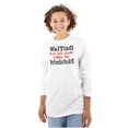thumbnail image 3 of Funny Waiting to Procrastinate Joke Plus Size Long Sleeve Graphic Tee Shirt Brisco Brands 2X, 3 of 5