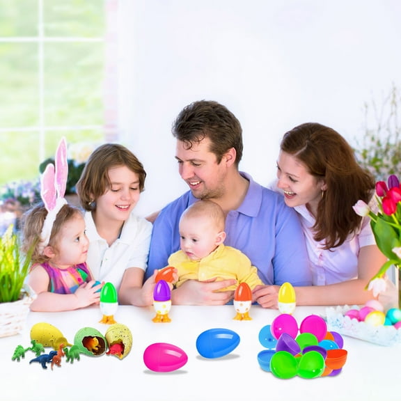 Dinosaur Hatching Eggs, Funny Dinosaur Toys Set, Pre-Filled Easter Eggs, Unique Party Favors, Great for Kids' Birthdays and Special Occasions