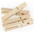 thumbnail image 1 of 100 Pcs Large 7.2cm Wooden Clothespins for Clothes, Photos, Crafts, 1 of 5
