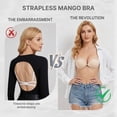 thumbnail image 3 of Olaglory Sticky Bra Push up, 2 Pack Adhesive Strapless Bras for Women Reusable Invisible Backless Bras with Nipple Covers for Backless Dress, C, 3 of 6