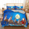 thumbnail image 7 of Merry Christmas Bedding Set Queen Size Xmas Tree Santa Claus Gifts Comforter Quilt Set for Kids Teen Girls Happy New Year 1 Quilt Cover+2Pillowcases, 7 of 7