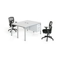 thumbnail image 3 of Boss Office Products Double Desk, Face To Face With (2) Pedestals, 60" X 24" Desk Top (Ea), White, 3 of 3