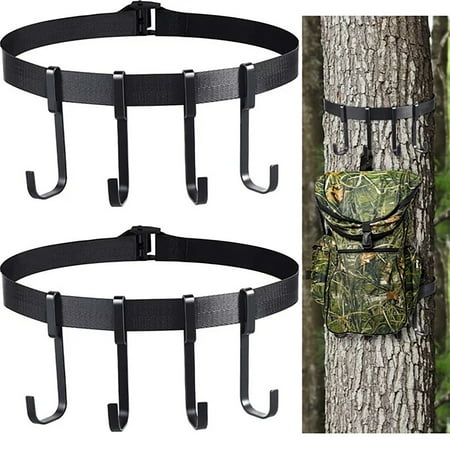 niuredltd hunting tree hook black stand on trees tree stand with 4 pieces of metal hooks tree stand accessories for hanging hunting equipment from trees