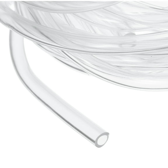 Uxcell Clear Tubing, 4mm ID x 6mm OD - 15ft Tube Lightweight Vinyl Hose, Transparent Flexible Plastic Water Tubing for Air Oil Water Transfer Aquarium Irrigation