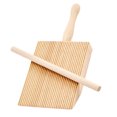 thumbnail image 2 of Pequeño tablero de pasta de madera Nonk Manden Mango Mastro Mantequilla Paddle Encimbalaje portátil Herramientas Cocina Chef DIY Italiano Comida Inevent HA010840-00, 2 of 7