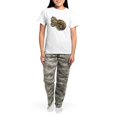 thumbnail image 4 of CafePress - Gold Norse Dragon Women's Light Pajamas - Women's Short Sleeve Print T-Shirt and Pants Light Cotton Pajama Set, 4 of 7