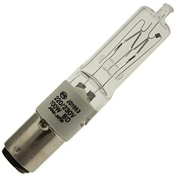 EYE JD220/230V100W/BD, 100 Watt, T5, Bayonet (BA15D) Base Quartz Light Bulb (...