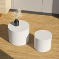 thumbnail image 3 of Williamspace Round Coffee Table Set of 2, Nesting Table Set Side End Table for Living Room,White, 3 of 8