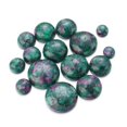 thumbnail image 3 of Cuentas de cabujón de piedra natural de amatista púrpura de Louleur, cabujones redondos de ónix, cuentas sueltas, camafeos de cabujón, anillos y collares DIY, 3 of 5