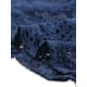 thumbnail image 5 of Falda de encaje de cola de sirena vintage elegante para mujer INSPIRE CHIC, falda lápiz ajustada de oficina, color azul oscuro M, 5 of 6