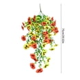 thumbnail image 3 of Amketima Outdoor Artificial Hanging Flowers Lifelike Fake Plants Pansy for Courtyard Garden Decoration 29.52 Inch UV Resistant No Maintenance, 3 of 6