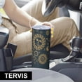 thumbnail image 6 of Starry 20oz Stainless Steel Skinny Tumbler – Vacuum Insulated Slim Travel Cup with Lid & Stainless Steel Straw, 360° Full Wrap Printed Tumbler for Home, Office & Outdoor Use, Solar, 6 of 6