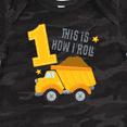 thumbnail image 4 of Inktastic Dump Truck 1st Birthday Boys or Girls Baby Bodysuit, 4 of 5