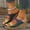 Blue, variant on WIZUTIZ Wedge Sandals for Women Sandals Women Workout Comfort Stretch Beach Sandals Pull-On Summer Shoes Low Heel (1"-2") Wide Color Block Sandals for Lady Mother's Day Gifts White