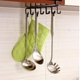 thumbnail image 4 of Dusknt Hanging Cup Holder for Cabinet, Clip Type No Drill Hook, Punch Free Seamless Hook for Kitchen Cupboard Storage, 4 of 9