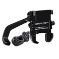 thumbnail image 3 of CAROOTU Charging Motorcycle Phone Holder Waterproof Qucik Charge 3.0 Universal Adjustable Handlebar, 3 of 8