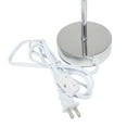 thumbnail image 6 of Creekwood Home 11.81" Chrome Petite Metal Stick Table Lamp with LED Bulb, Slate Gray Shade, 6 of 6
