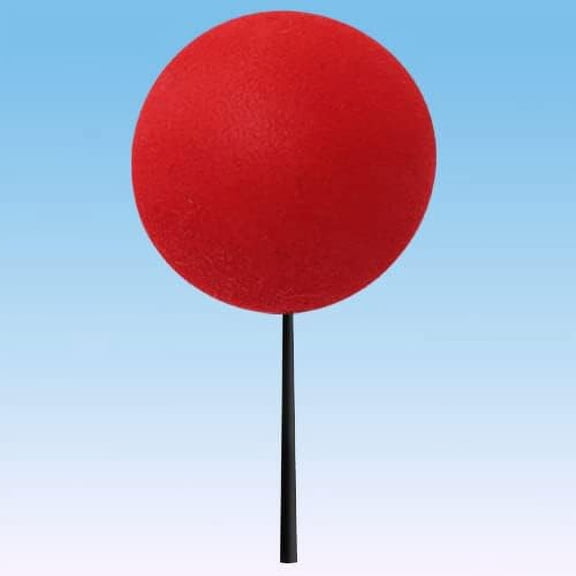 HappyBalls Plain Red EVA Foam Car Antenna Ball