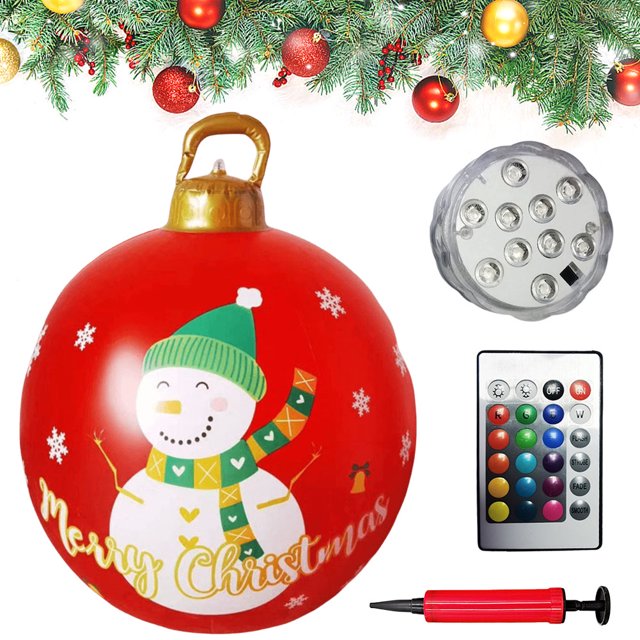Adornos Navideños Nuevo 24 Pulgadas Con Luces Porche Césped Y Patio Navideño