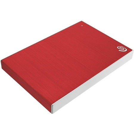 Seagate - Backup Plus Slim 1TB External USB 3.0 Portable Hard Drive - Red