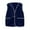 Navy, variant on Fanxing Women's Fuzzy Fleece Vest Trendy Button Down Sleeveless Sherpa Jacket Stand Collar Winter Coat Outerwear with Pockets Red 3XL