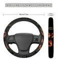 thumbnail image 4 of Renewold Wolf Flame Red Car Steering Wheel Cover 15 Inch Universal Breathable Soft Anti-Slip Auto Accessories Steering Wheel Protector Fit for Most Vehicles, 4 of 7