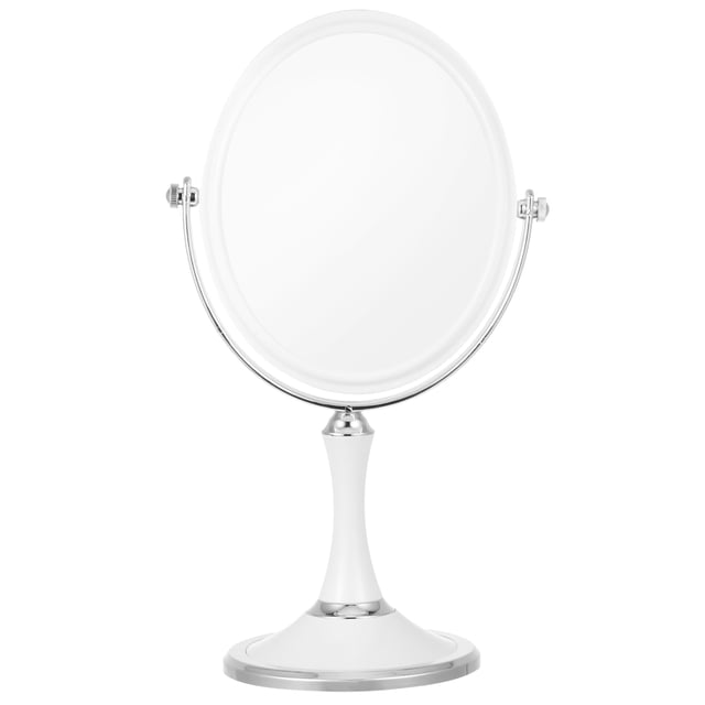 EeaseMX 1 espejo de maquillaje giratorio de sobremesa de doble cara para el hogar.