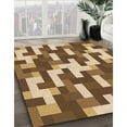thumbnail image 2 of Ahgly Company Indoor Square Patterned Yellow Orange Area Rugs, 8' Square, 2 of 6