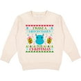 thumbnail image 2 of Inktastic I Want a Hippopotamus for Christmas Cute Ugly Sweater Toddler Sweatshirt, 2 of 4