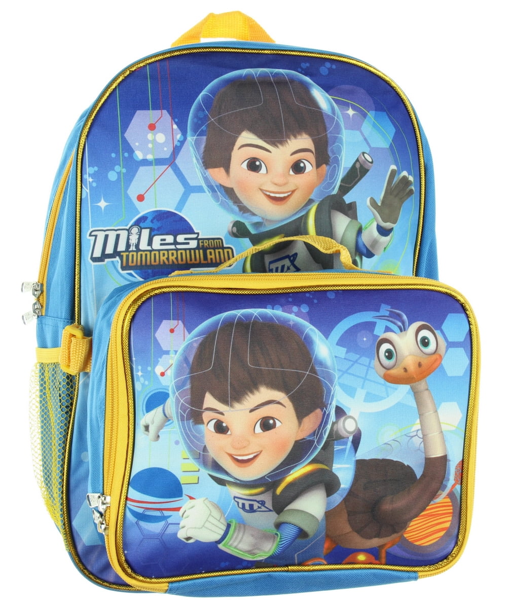 Miles From Tomorrowland Large 16 Backpack with Lunch Lunchbox 2pc