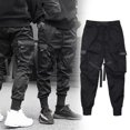 thumbnail image 5 of Men Casual Harem Joggers Sweatpant Hip Hop Trousers Multi Pocket Cargo Pants3XL, 5 of 5