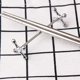 thumbnail image 4 of Soporte para Cucharas de Descanso de Palillos de Aleación de Zinc de 8 Piezas Soporte de Cuchillos Tenedores Soporte de Estante de Metal Decoración de Mesa (Plata), 4 of 6