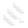 thumbnail image 2 of 16 Piezas Protectores de Esquinas de Ventanas Sunnimix Protectores de esquinas de muebles de seguridad para niños Claro, 2 of 8