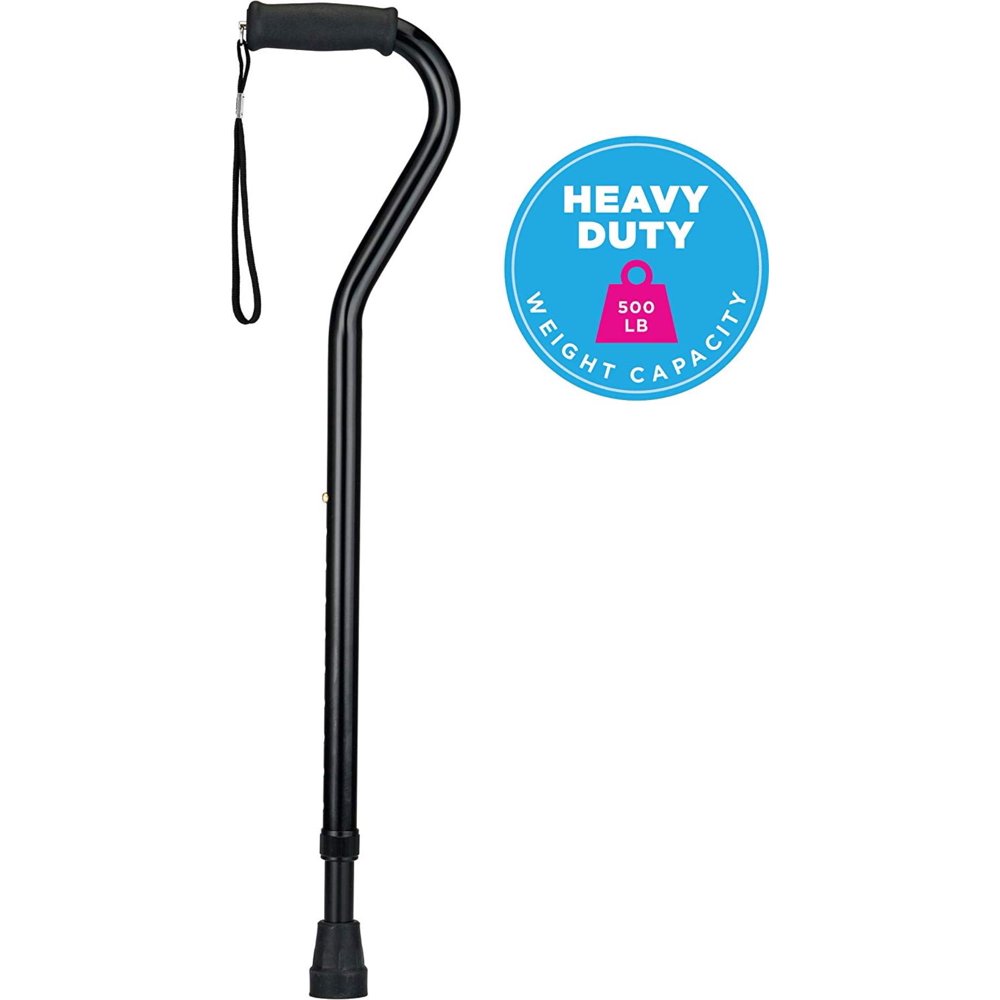 NOVA Heavy Duty Walking Cane with Offset Handle, 500 lb. Weight