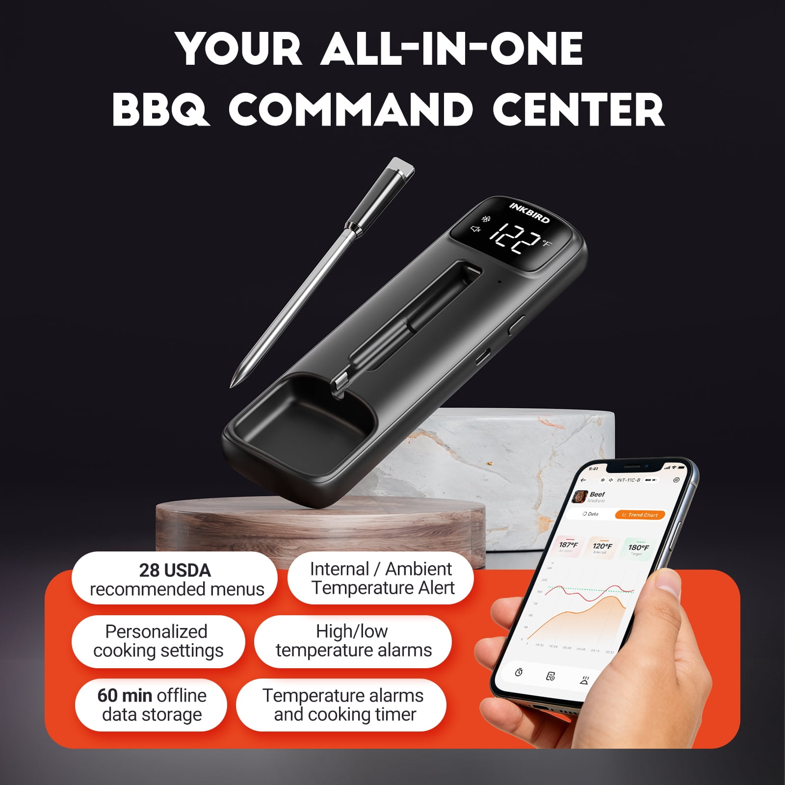 INKBIRD Wireless Dual-Sensor Meat Thermometer – picture 7