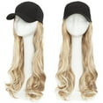 thumbnail image 2 of SEGO Baseball Cap Wigs Synthetic Long Curly Wavy Wig Hat With Hair Extensions Attached Hairpieces For Women Adjustable Black Caps With Magic Paste, 2 of 7