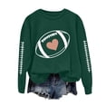 thumbnail image 6 of Godom Oversized Sweatshirt for Women Rugby Graphic Pullover Long Sleeve Drop Shoulder Fleece Sweatshirt, 6 of 7