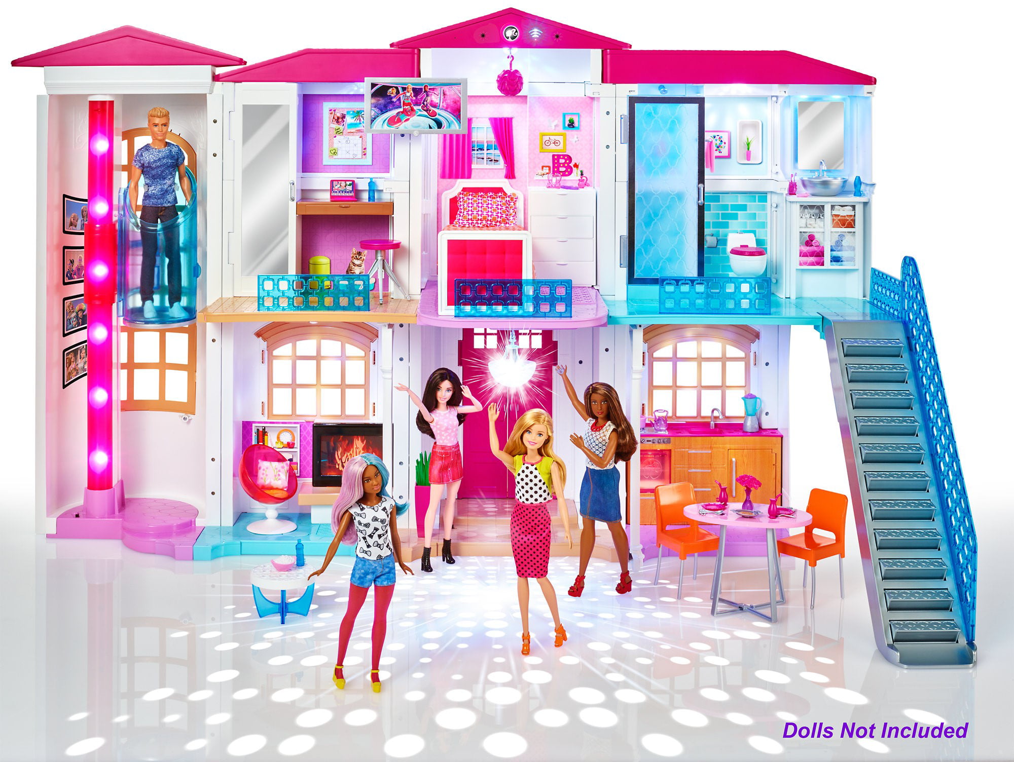 electric barbie house