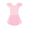 thumbnail image 5 of OGLCCG Ballet Leotards for Girls Shiny Ruffle Sleeve Cotton Dance Skirted Leotard Flutter Sleeve Kids Ballet Tutu Dress Dancewear 2-13 Years, 5 of 5
