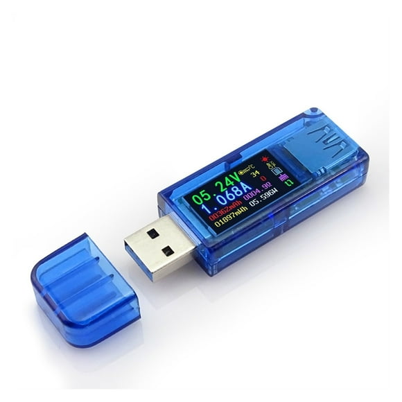 USB Tester, USB Power Meter, 3.7-30V 0-4A Voltage Tester Multimeter, USB Current Meter Tester, IPS Color Voltmeter Ammeter, USB Charger Tester AT34 ,Improved Measurement Accuracy