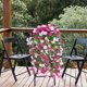 thumbnail image 4 of Cestas Colgantes con Flores Artificiales para Plantas Al Aire Libre, Vides de Rosa Simuladas 85 cm Decoración Montada en la Pared, Techo Y Bloqueo de Conductos Cestas Colgantes de Plástico para Planta, 4 of 6