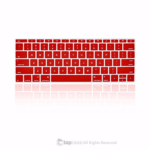 WINE RED Silicone Keyboard Cover Skin for New Macbook 12" w./ Retina Model A1534 