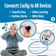 thumbnail image 3 of Bandou - Auriculares originales para niños pequeños y niños - Diadema con cable y inalámbrica Bluetooth - Ajuste cómodo - Volumen seguro limitado - Ajustable para viajar, aprender y dormir (Sparkle Th, 3 of 5