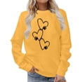 thumbnail image 1 of Chandail en Molleton d'Hiver pour Femmes Mode Festive Imprimé de Noël Col Rond Veste Bohème Vêtements d'Automne Surdimensionnés Vêtements d'Athlète pour Femmes Robes avec Cardigan Assorti Chandails en Molleton pour Femmes, 1 of 4